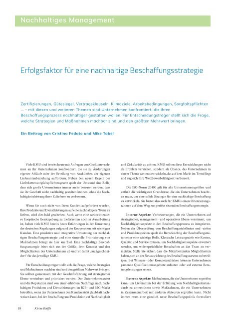 Das betriebliche Magazin für nachhaltige Beschaffung, Ausgabe Oktober 2022