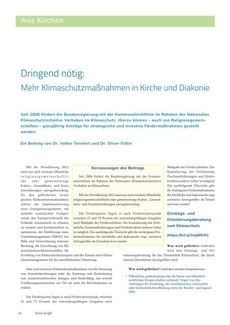 Das ökumenische Magazin für nachhaltige Beschaffung, Ausgabe Oktober 2022