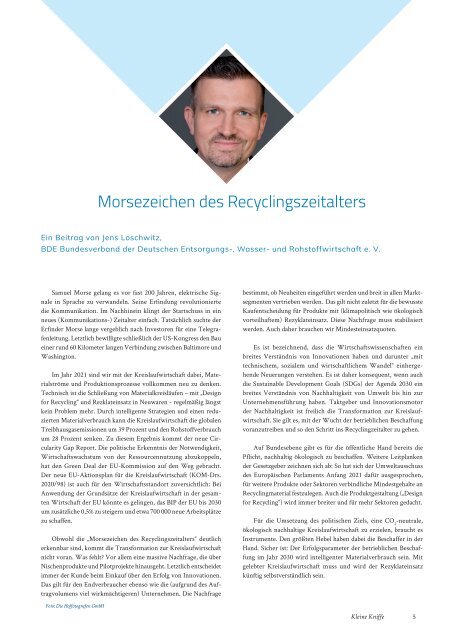 Das betriebliche Magazin für nachhaltige Beschaffung, Ausgabe April 2021