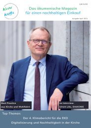 Das ökumenische Magazin für nachhaltige Beschaffung, Ausgabe April 2021