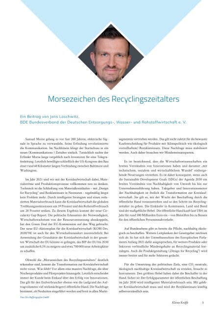 Das kommunale Magazin für nachhaltige Beschaffung, Ausgabe April 2021