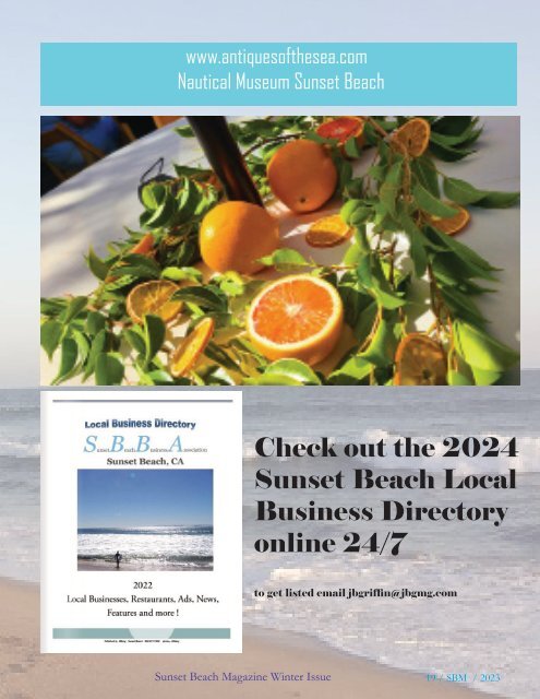 Sunset Beach Magazine Winter 2024