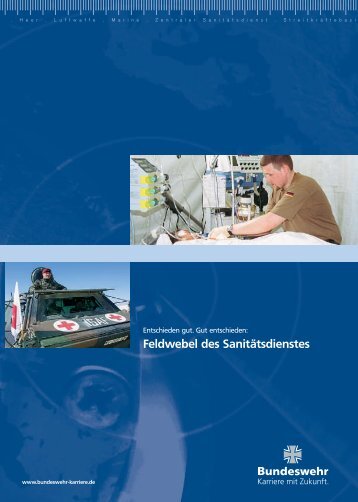 Feldwebel im Sanitätsdienst - Sanitätsdienst Bundeswehr