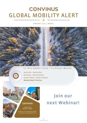 CONVINUS Global Mobility Alert - Week 4.2024