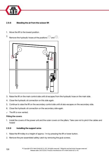 ATH-Heinl 2-post lift ATH Matrix Lift 2.65/2.75XL