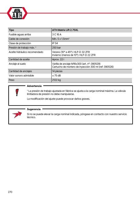 ATH-Heinl 2-post lift ATH Matrix Lift 2.65/2.75XL