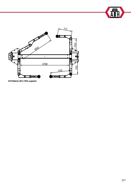 ATH-Heinl 2-post lift ATH Matrix Lift 2.65/2.75XL