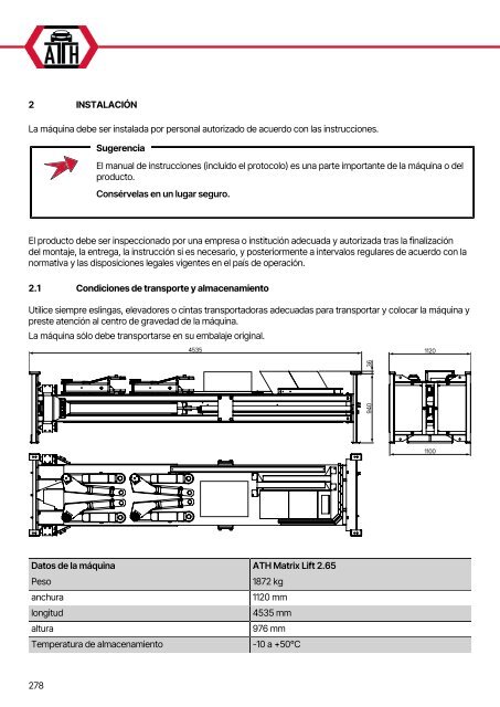 ATH-Heinl 2-post lift ATH Matrix Lift 2.65/2.75XL