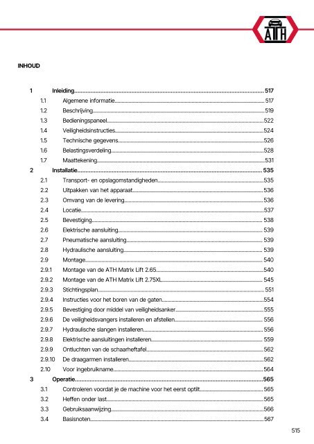 ATH-Heinl 2-post lift ATH Matrix Lift 2.65/2.75XL