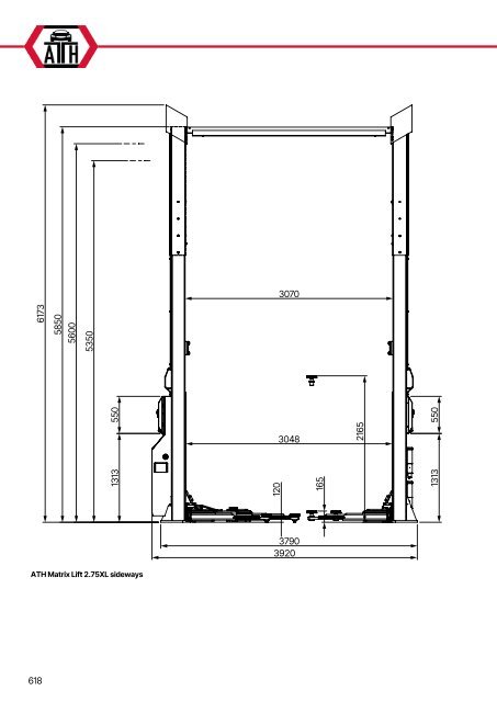 ATH-Heinl 2-post lift ATH Matrix Lift 2.65/2.75XL