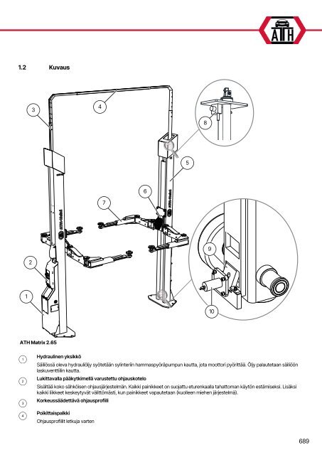 ATH-Heinl 2-post lift ATH Matrix Lift 2.65/2.75XL