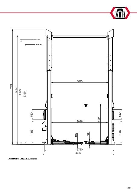 ATH-Heinl 2-post lift ATH Matrix Lift 2.65/2.75XL