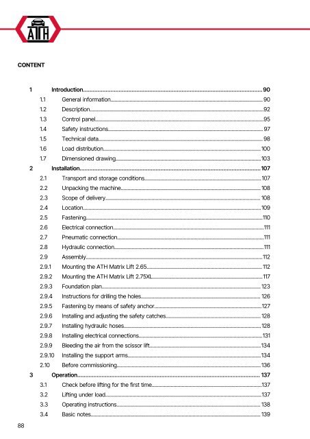 ATH-Heinl 2-post lift ATH Matrix Lift 2.65/2.75XL