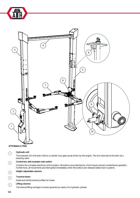 ATH-Heinl 2-post lift ATH Matrix Lift 2.65/2.75XL