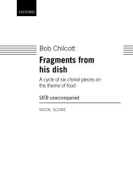 Bob Chilcott Fragments from his dish