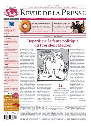 Revue de la Presse Février 2024