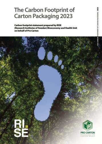 The Carbon Footprint of Carton Packaging 2023 Final report