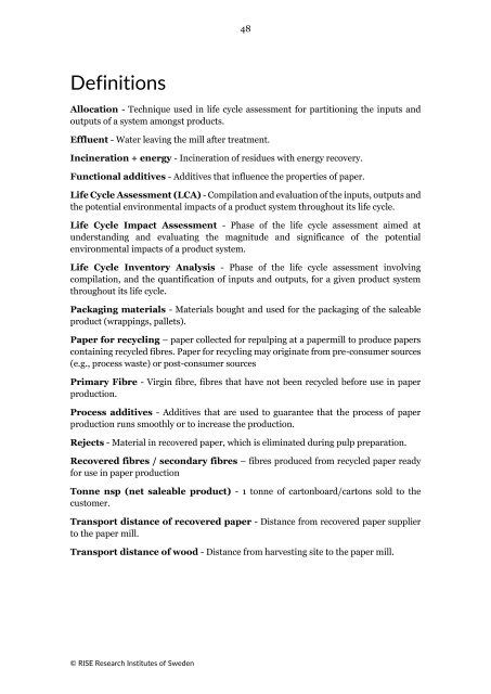 European database for cartonboard and carton production, 2023 