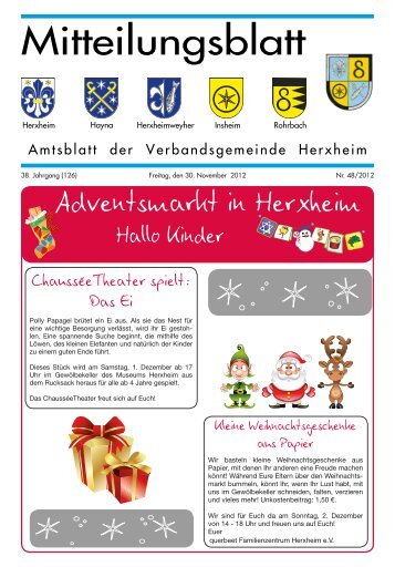 Ausgabe 48/2012 - Verbandsgemeinde Herxheim