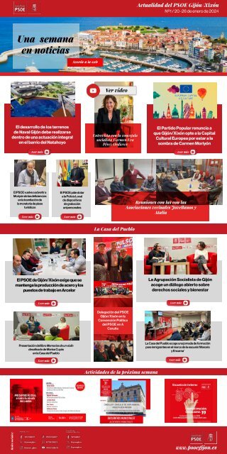 Newsletter/Revista Nº 1 “Socialistas de Gijón”