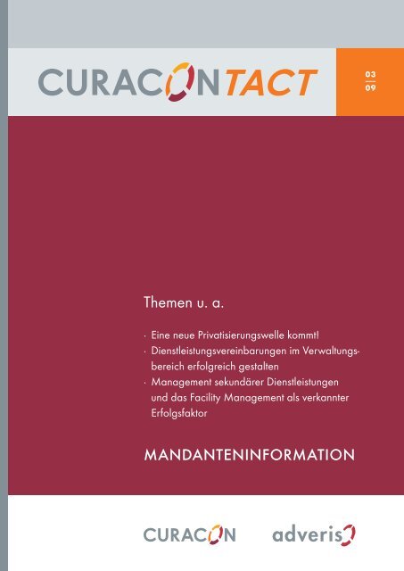 Curacontact 0309 - CURACON GmbH Wirtschaftsprüfungsgesellschaft