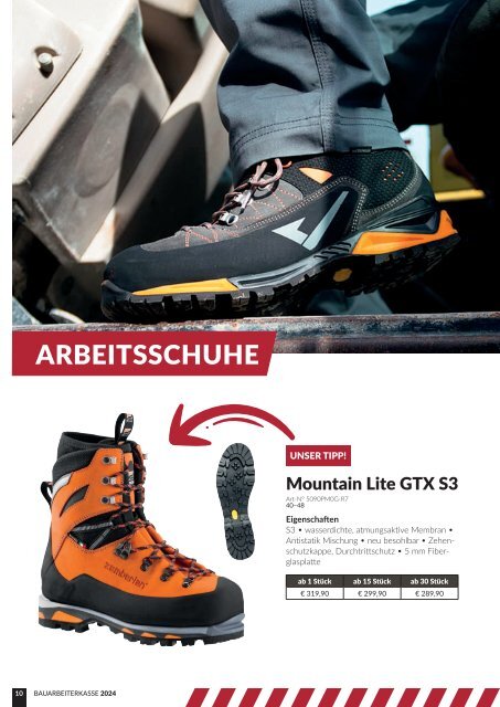 Katalog Bauarbeiterkasse Alpi Group 2024 - mit Preisen