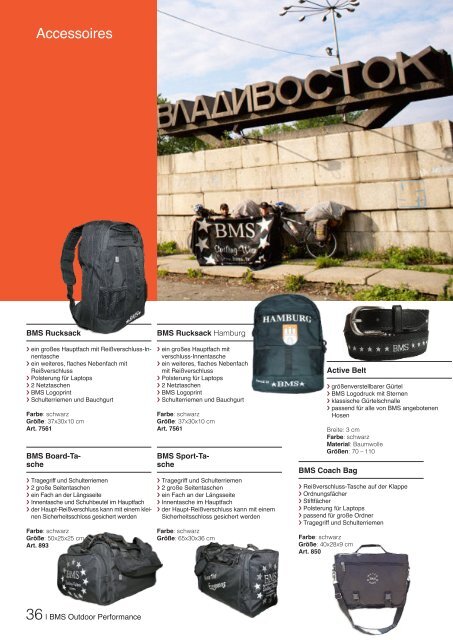 BMS Outdoor Performance - Katalog 2024