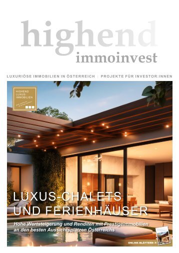 highend immoinvest - das Luxus-Immobilien-Magazin 