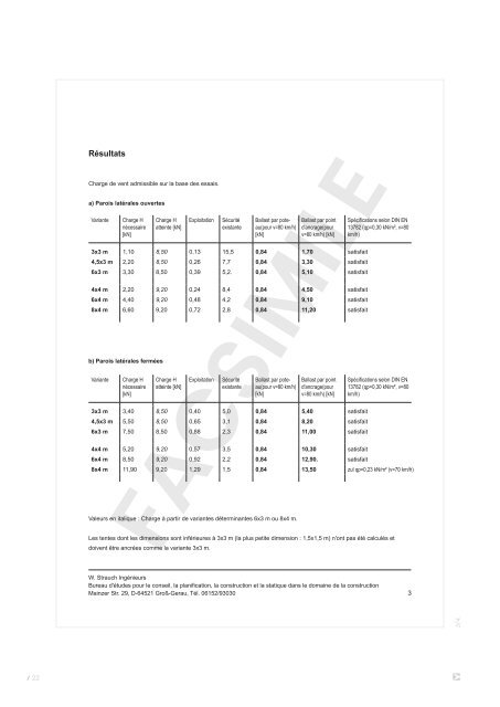 Ecotent Certificats Barnum Pliants