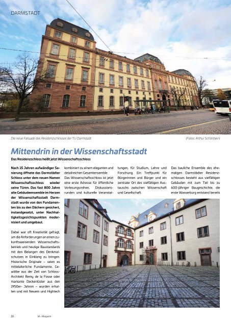 M das Magazin für Wirtschaft und Gesellschaft - Darmstadt No. 01 2024