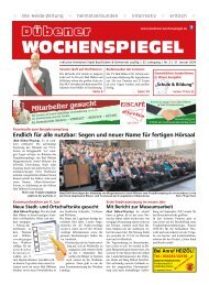Dübener Wochenspiegel - Ausgabe 2 - Jahrgang 2024