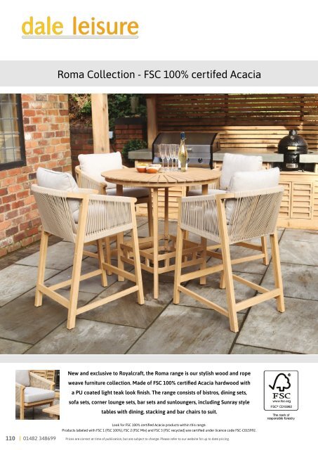 Dale Leisure 2024 Outdoor Furniture Brochure