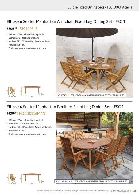 Dale Leisure 2024 Outdoor Furniture Brochure