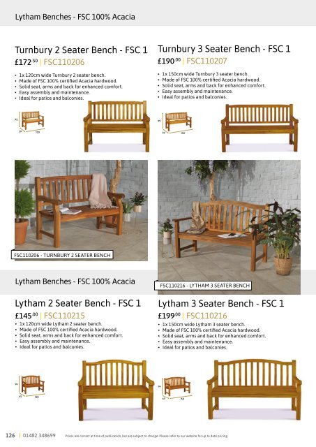 Dale Leisure 2024 Outdoor Furniture Brochure