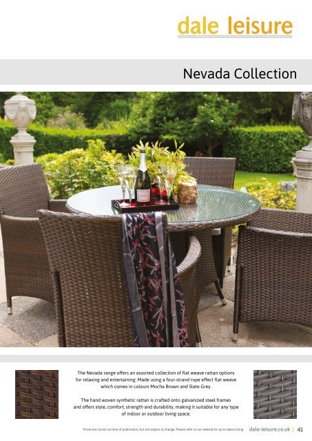 Dale Leisure 2024 Outdoor Furniture Brochure