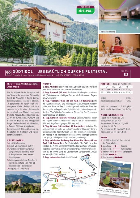 Donau Touristik Katalog: Radreisen 2024