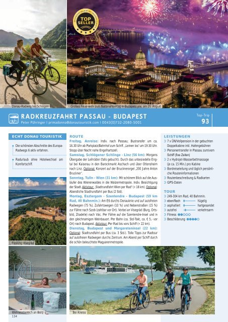 Donau Touristik Katalog: Radreisen 2024