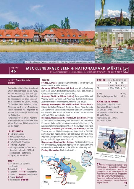 Donau Touristik Katalog: Radreisen 2024