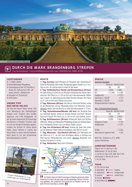 Donau Touristik Katalog: Radreisen 2024