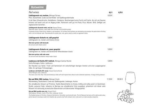 Weissenhäuser Strand Restaurant Sonnenrose Speisekarte 2024
