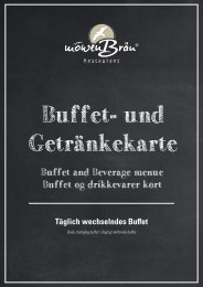 Weissenhäuser Strand Restaurant Möwenbräu Buffet- und Getränkekarte 2024