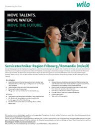Servicetechniker Region Fribourg / Romandie (m/w/d)