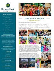 Union Park 2023 Annual Newsletter