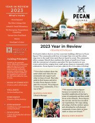 Pecan Square 2023 Annual Newsletter