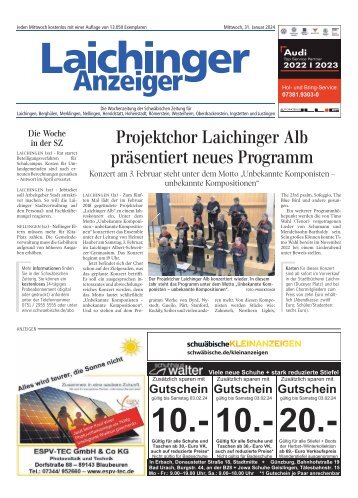 31.01.2024 Laichinger Anzeiger