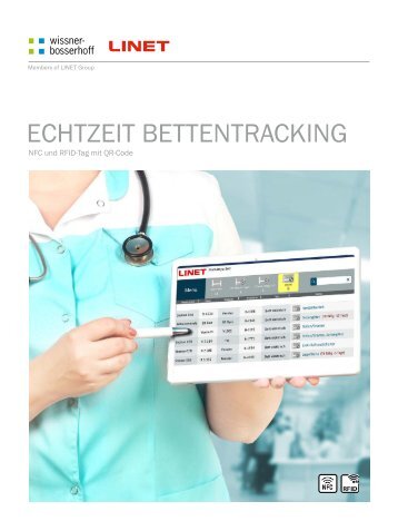 Echtzeit Bettentracking - NFC und RFID-Tag mit QR-Code