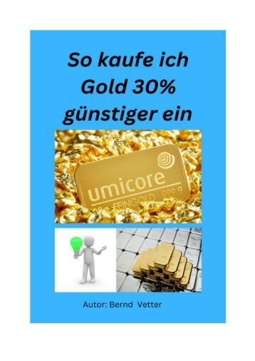 Gold 30% günstiger