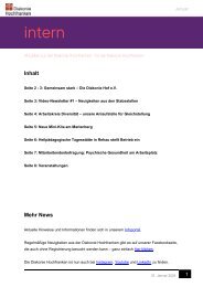 Diakonie Hochfranken - Interner Newsletter Januar 2024