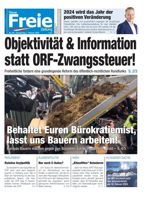 Objektivität und Information statt ORF-Zwangssteuer!