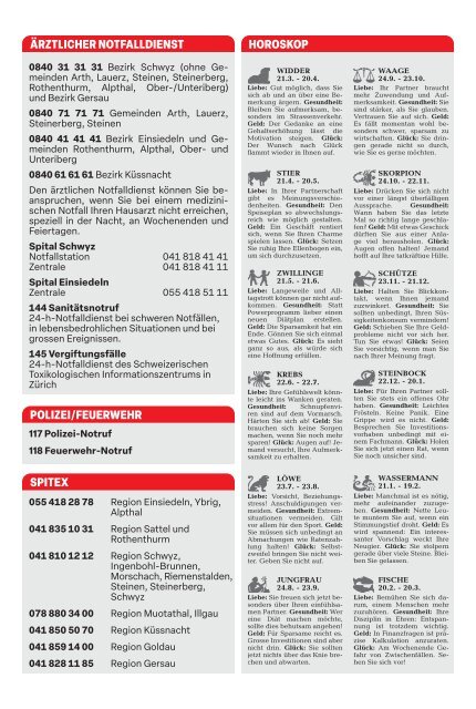 Schwyzer Anzeiger – Woche 5 – 2. Februar 2024